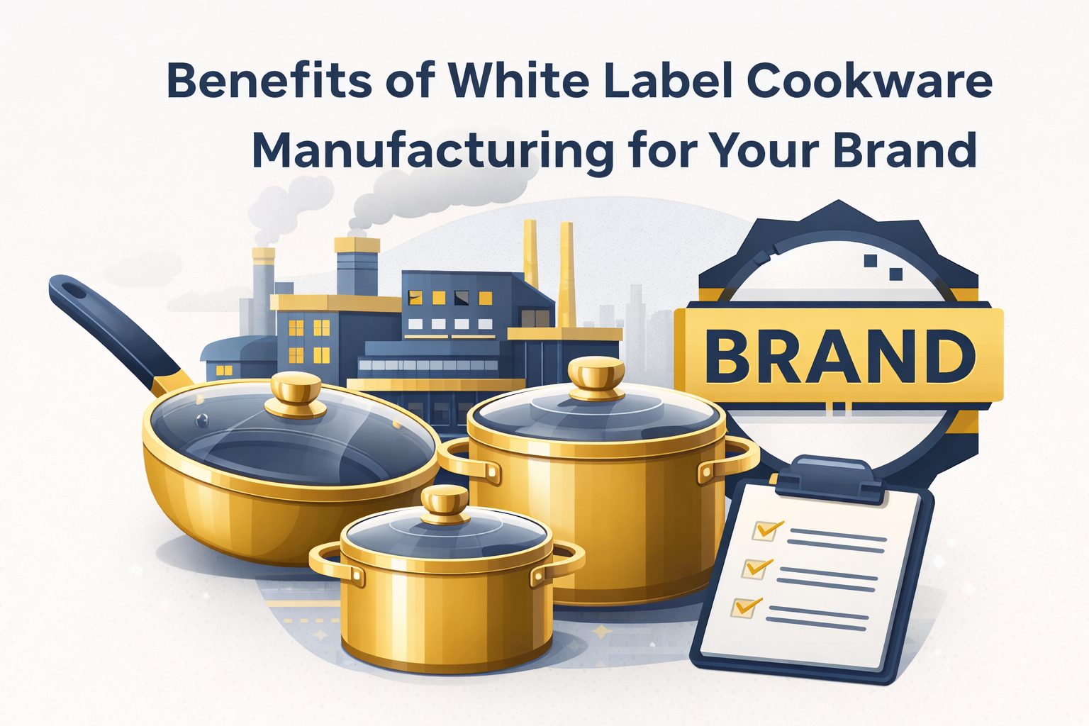 Benefits of White Label Cookware Manufacturing for Your Brand